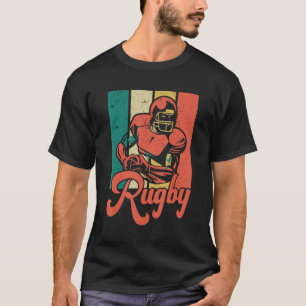 Camiseta Retrô Homens E Mulheres Do Jogador De Rugby