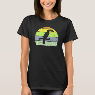 Camiseta Retro Hornbill Vintage Hornbill Silhouette Animal