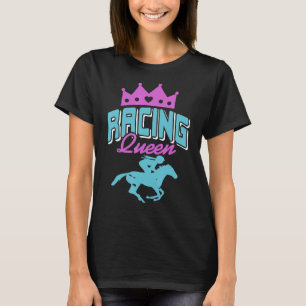 Camiseta Retro Horse Racing Presente na Rainha da Corrida I