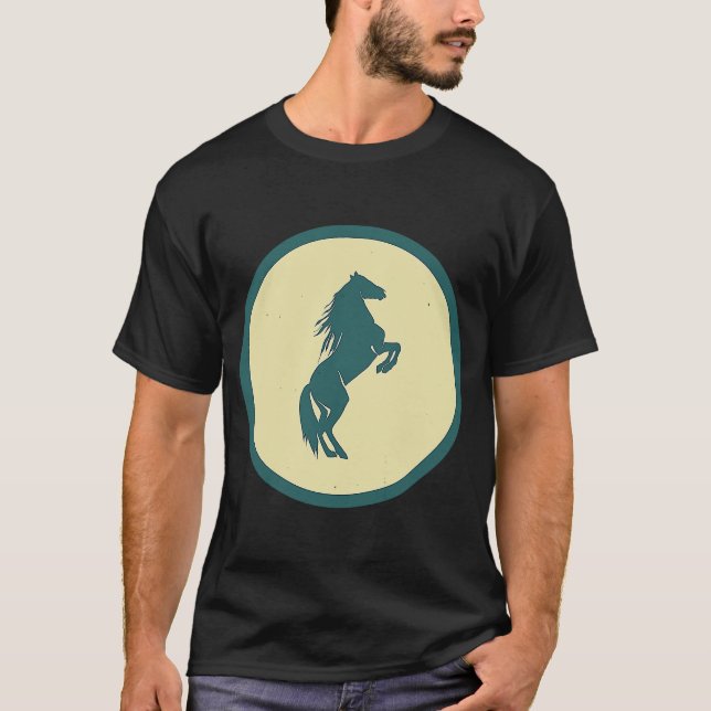 Camiseta Retro Horse Vintage Animal Selvagem (Frente)