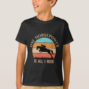 Camiseta Retro Horseback Rapariga Engraçada Cavalo Rider Vi