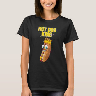 Camiseta Retro Hot Dog King Shirt Hotdog Engraçado Engraçad