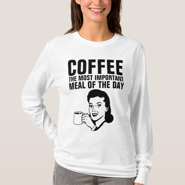 CAMISETA RETRO HOUSEWIFE CAFÉ MAIS IMPORTANTE (Frente)