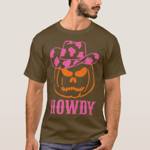 Camiseta Retro Howdy Pumpkin Fall Autumn Western Halloween