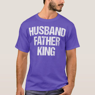 Camiseta Retro HUSBAND FATHER KING