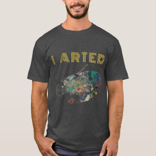 Camiseta Retro I Arrancou Bandeja De Pintura Engraçada Par