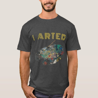 Camiseta Retro I Arrancou Bandeja De Pintura Engraçada Para