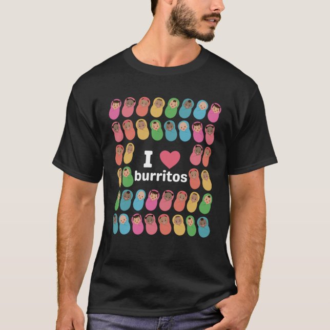 Camiseta Retro I Heart Love Burritos NICU L&D Nurse Team Ma (Frente)