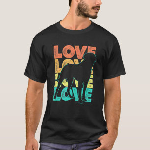 Camiseta Retro I Love My English Mastiff Dog Theme Design