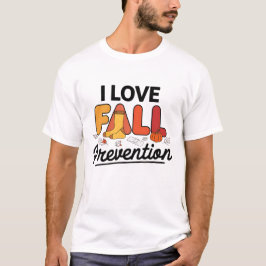 Camiseta Retro I Love Quall Prevention Queda Terapia Física