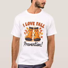 Camiseta Retro I Love Quall Prevention Queda Terapia Física
