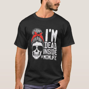 Camiseta Retro I M Morto Dentro Esposa Engraçada Mãe Mãe Di