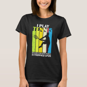 Camiseta Retro I Play Tênis Jogador Atleta do Jogador