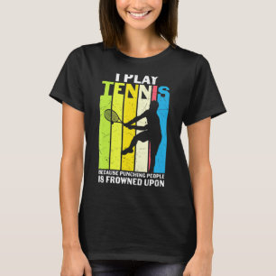 Camiseta Retro I Play Tênis Jogador Atleta do Jogador