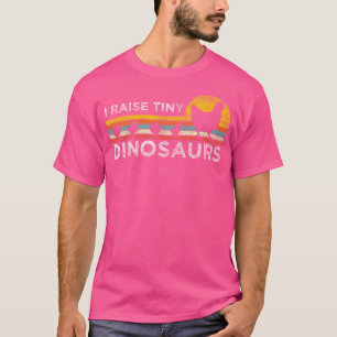 Camiseta Retro I Raise Dinossauros Pequenos Galinha - Vinta