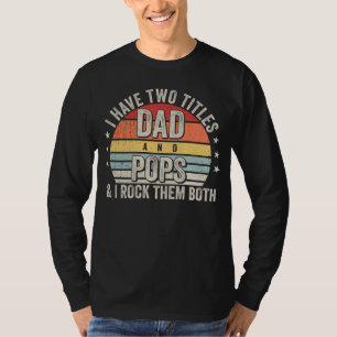 Camiseta Retro I tem dois títulos Pais e Pop Men LS