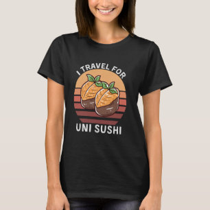Camiseta Retro I Viagem Para Uni Sushi Vintage Uni Sushi Fo