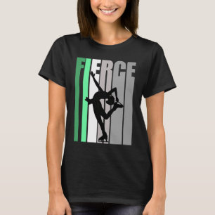 Camiseta Retro Ice Skating Fierce Birthday Strong