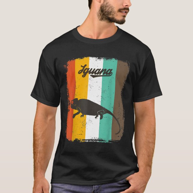 Camiseta Retro Iguana Lizard T Para Iguana Lizard (Frente)