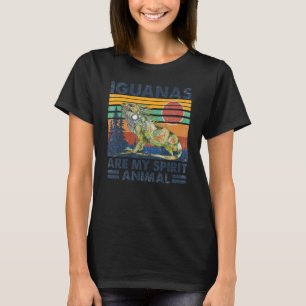 Camiseta Retro Iguanas Iguanas São O Meu Animal Espírito