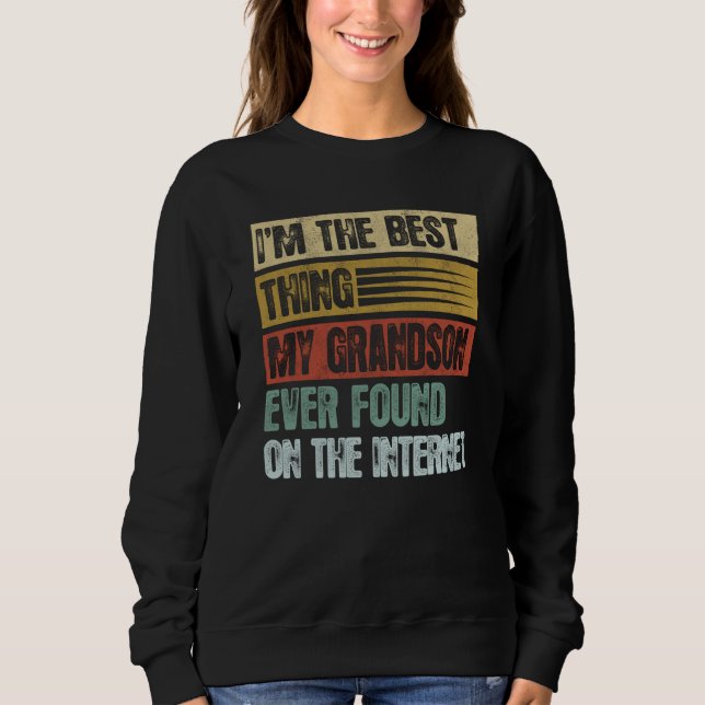Camiseta Retro I'm The Best Thing My Grandson Ever Found (Frente)