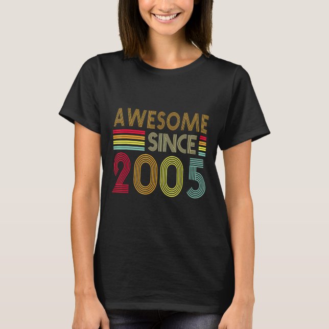 Camiseta Retro Incrível 2005 Editon 17th Birth (Frente)