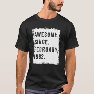 Camiseta Retro Incrível Desde Fevereiro De 1982 40 Anos De