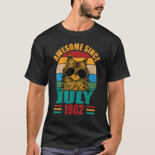 Camiseta Retro Incrível Desde Julho De 1962 60º Aniversário