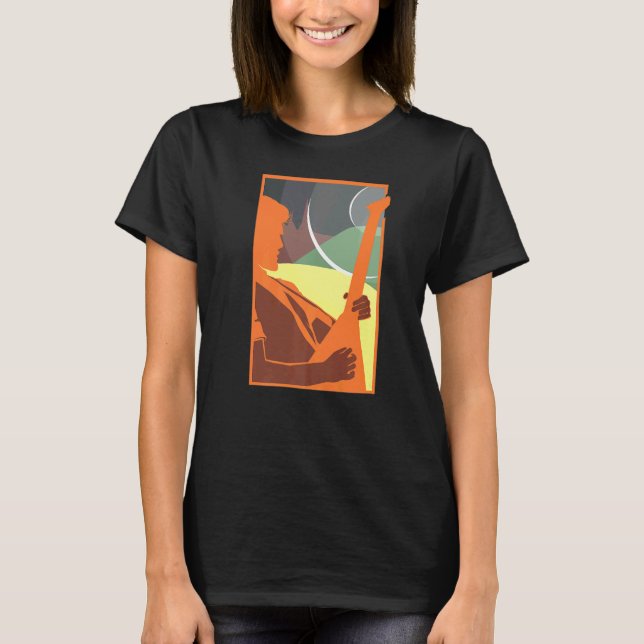 Camiseta Retro Incrível Rockstar Rock N' Roll Designs Prese (Frente)