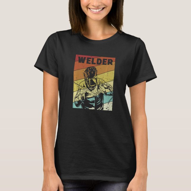 Camiseta Retro Inspector Tig Tack Mig Rig Technician Welder (Frente)