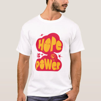 Camiseta Retro Inspiradora Hope Is Power