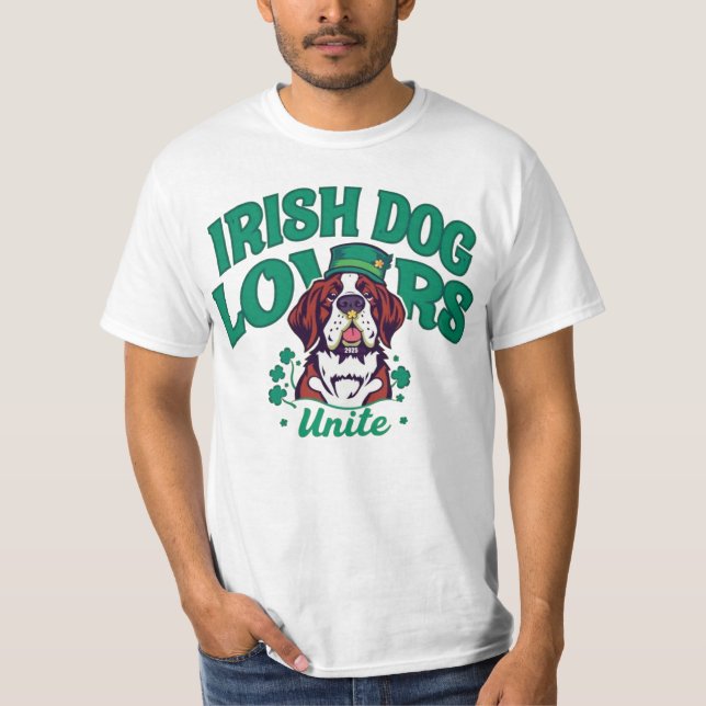 Camiseta Retro Irish Dog Lovers - Irlandeses Dog Lovers Uni (Frente)