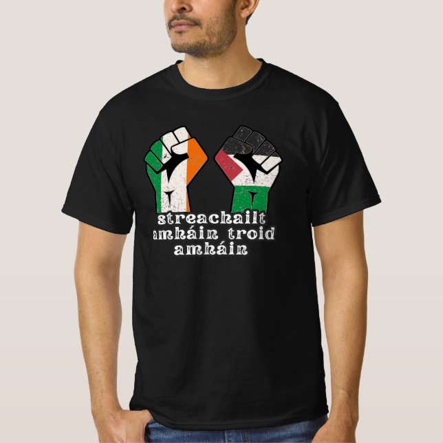 Camiseta Retro Irlanda - Revolução da Resistência à Solidar (Frente)