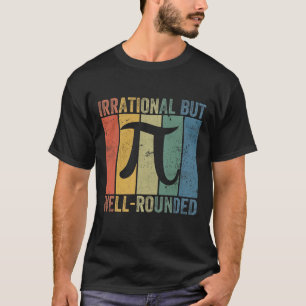 Camiseta Retro Irracional, Mas Bem Arredondado Pi Day Celeb