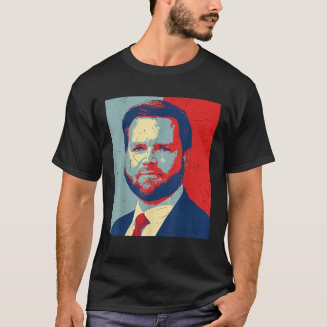 Camiseta Retro J.D. Vance para Presidente 2028 Vance 2028 (Frente)