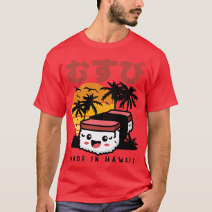 Camiseta Retro Japão 90 do Japão Spam havaiano Musubi 90 Ka