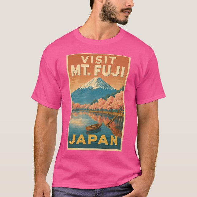 Camiseta Retro Japão Cherry Blossom (Frente)