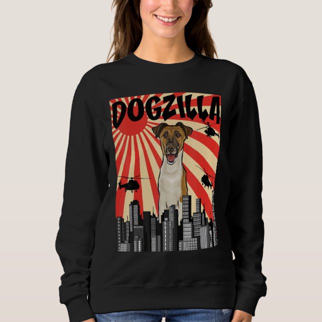 Camiseta Retro Japonês Dodzilla Smooth Fox Terrier (Frente)