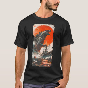 Camiseta Retro Japonês Legendário Rare Kaiju