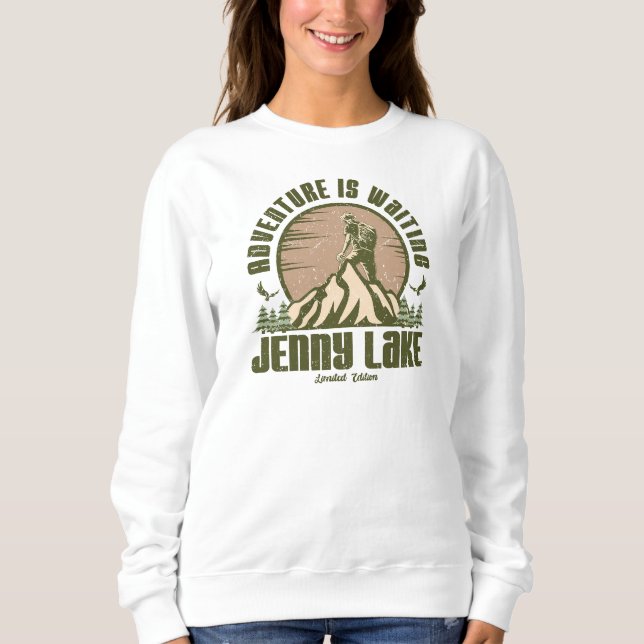 Camiseta Retro Jenny Lake Hike (Frente)