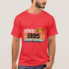 Camiseta Retro Junho 1995 Edição Limitada Aniversário de 31