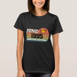 Camiseta Retro Junho 1995 Edição Limitada Aniversário de 31