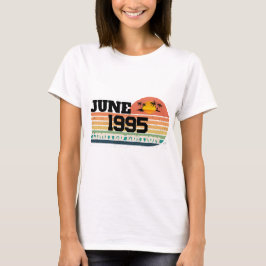 Camiseta Retro Junho 1995 Edição Limitada Aniversário de 31