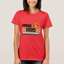 Camiseta Retro Junho 1995 Edição Limitada Aniversário de 31