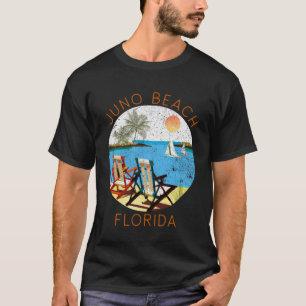 Camiseta Retro Juno Beach Souvenir Vintage Beach Vacage