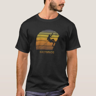 Camiseta Retro Kalymnos Greece Rock Climbing Fan family
