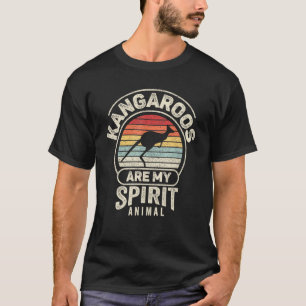 Camiseta Retro Kangaroos São O Meu Espírito Animal Kangaroo