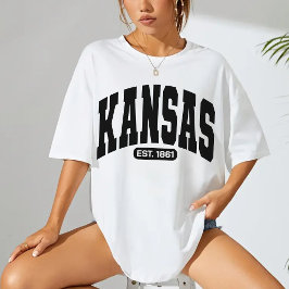 Camiseta Retro Kansas USA State Shirt, Kansas Game Day