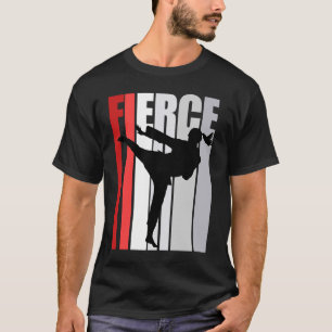 Camiseta Retro Karate Fierce Birthday Forte Treinamento