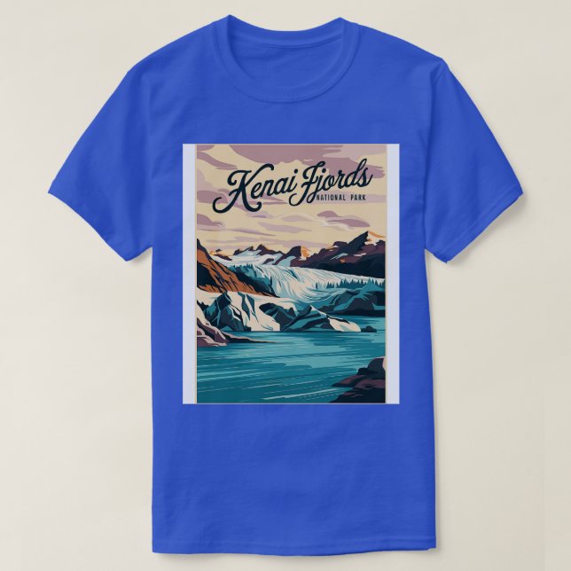 Camiseta Retro Kenai Fjords National Park TShirt (Frente do Design)